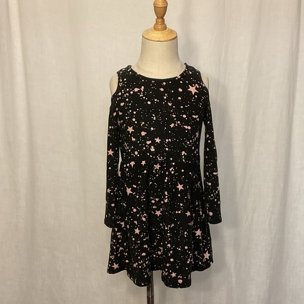 EPIC THREADS Black and Pink Starry Kids Dress Size 4